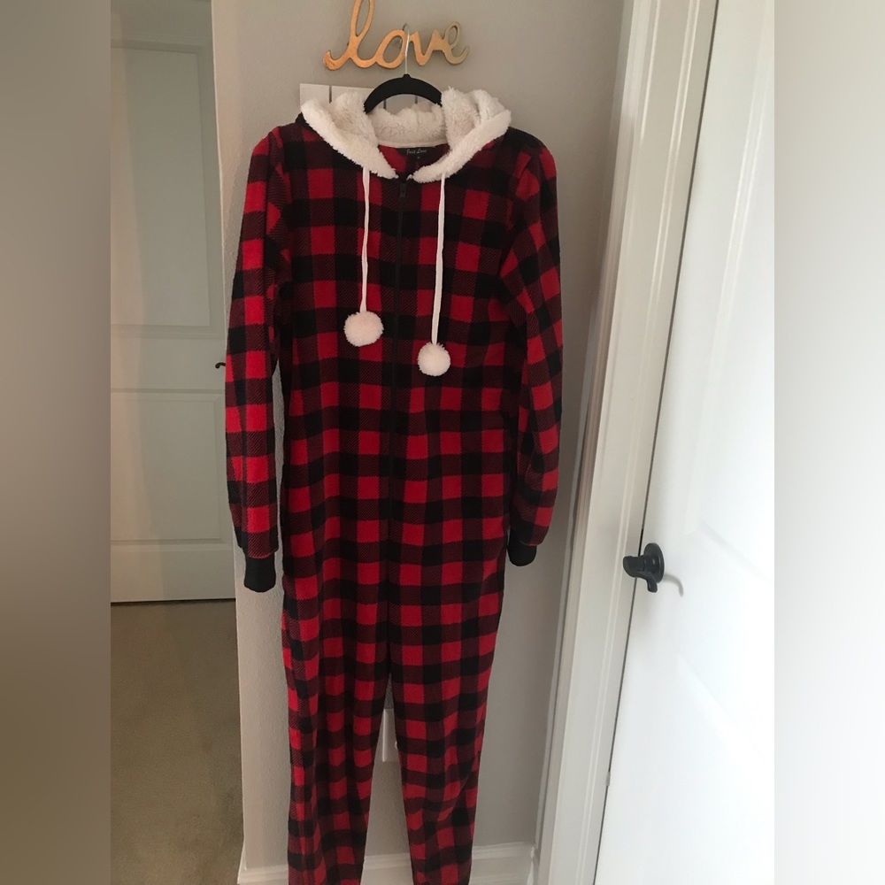 Just Love Women’s Holiday Buffalo Plaid Adult Pajamas - Size Medium